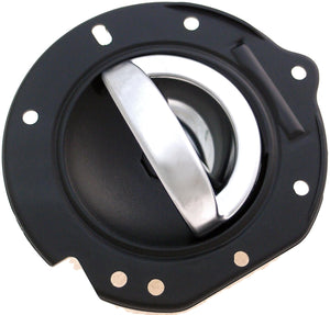 New Left Interior Door Handle - Black w/ Satin Chrome Handle - Dorman 84009