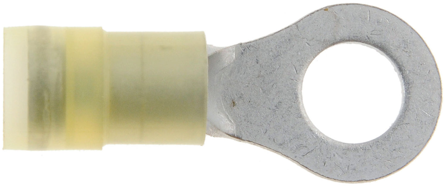 12-10 Gauge Ring Terminal, 1/4 In., Yellow - Dorman# 84133