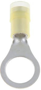 12-10 Gauge Ring Terminal, 3/8 In., Yellow - Dorman# 84135