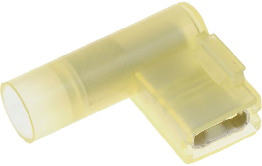 12-10 Gauge Female Flag Disconnect, .250 In., Yellow - Dorman# 84172