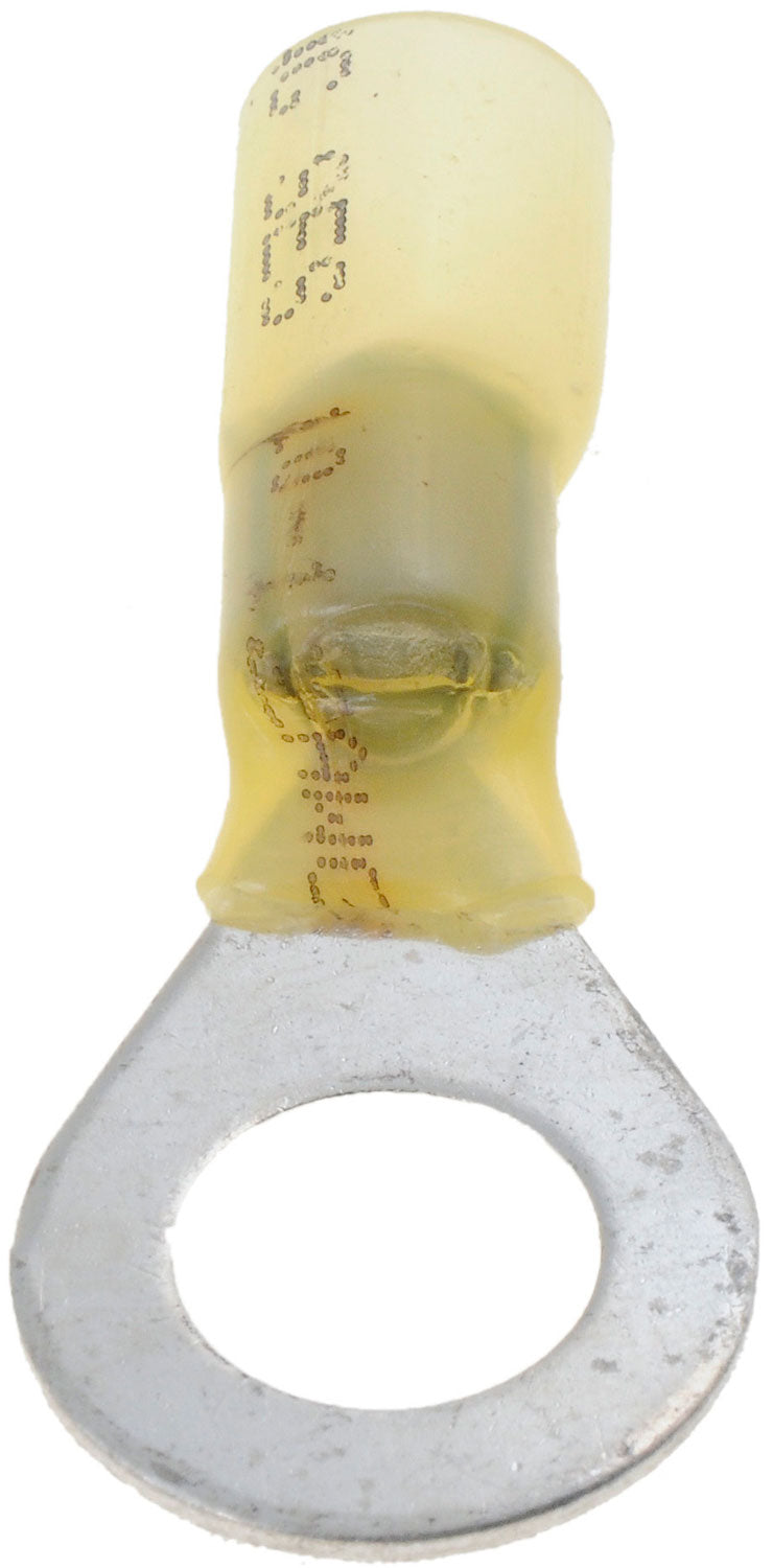 12-10 Gauge Ring Solder Filled Terminal, 3/8 In., Yellow - Dorman# 84218