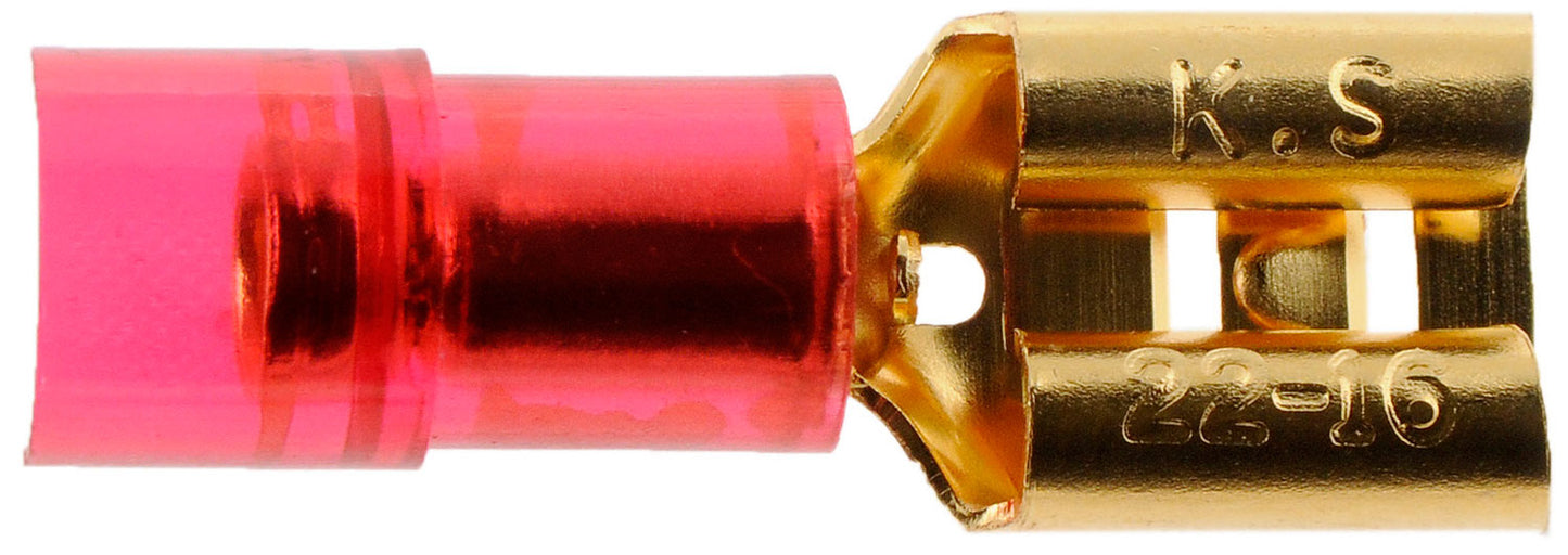 22-18 Gauge Female Audio Disconnect, .250 In, Red - Dorman# 84537