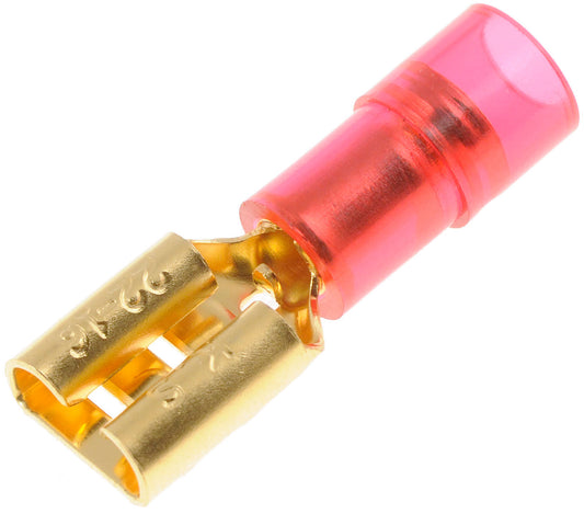 22-18 Gauge Female Audio Disconnect, .250 In, Red - Dorman# 84537