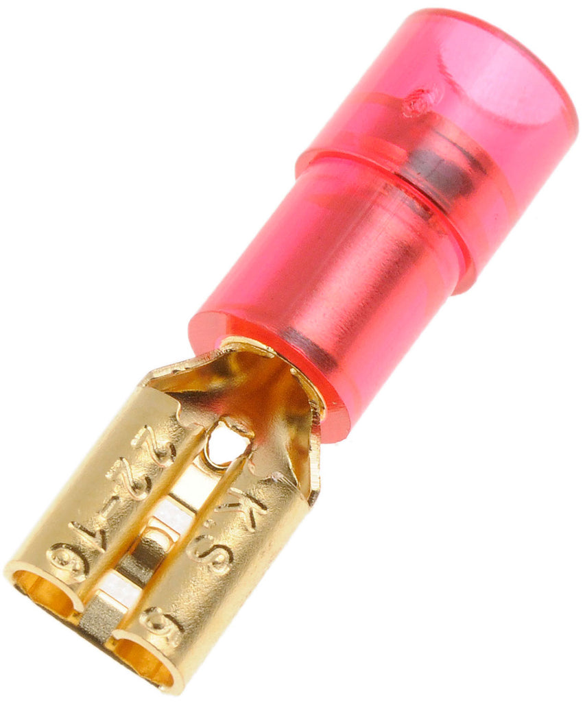 22-18 Gauge Female Audio Disconnect, .187 In, Red - Dorman# 84540