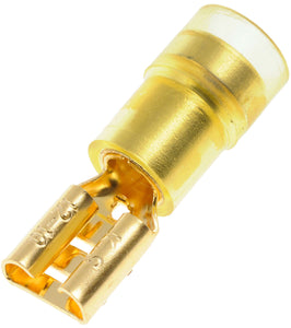 12-10 Gauge Female Insulated Terminal, .250 In., Yellow - Dorman# 84550