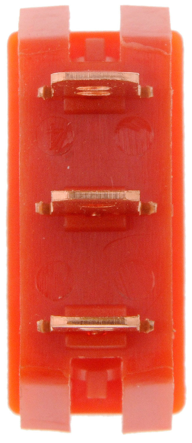 Red Rectangular Rocker Full Glow Electrical Switches - Dorman# 84834