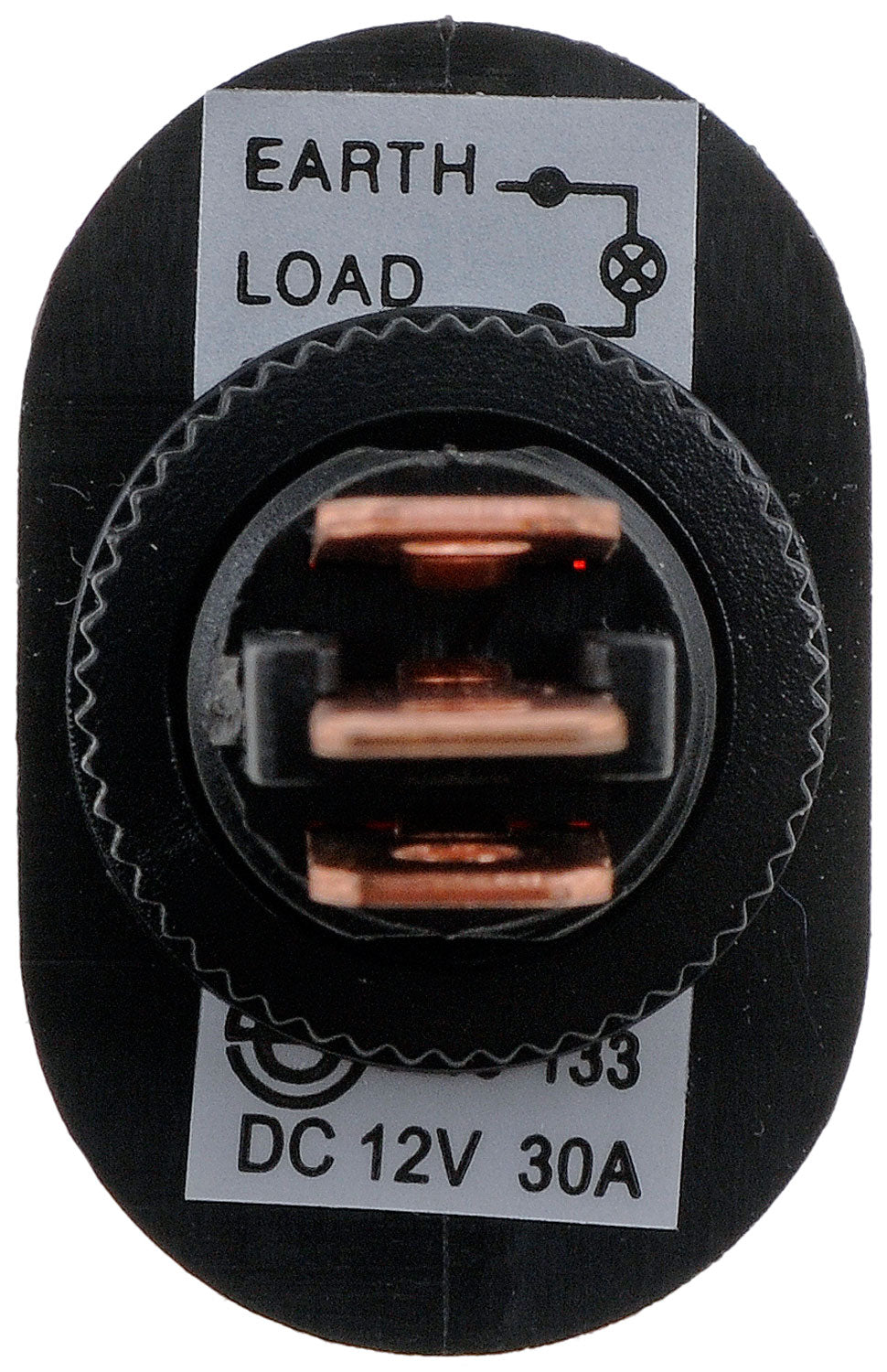 Black Body/ Red Oblong Glow Rocker Switch - Dorman# 84860