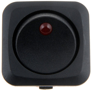 Black Body/Red LED Glow - Round Style - Dorman# 84880