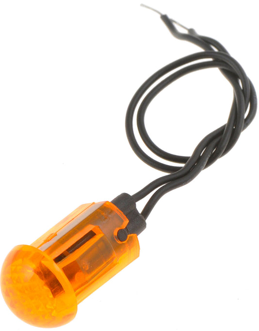 Amber Round Large Bezel-Free Indicator Light Electrical Switches - Dorman# 84916