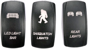 Electrical Switch Rocker Covers Rear Light Bar Sasquatch (Dorman 84948)