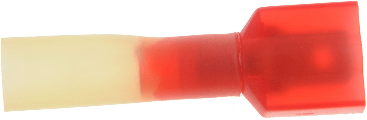 10 Pack Red 22-18 Gauge Male Insulated Disconnect Terminal, .25" - Dorman# 85242