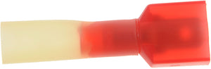 10 Pack Red 22-18 Gauge Male Insulated Disconnect Terminal, .25