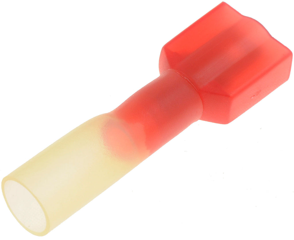 10 Pack Red 22-18 Gauge Male Insulated Disconnect Terminal, .25