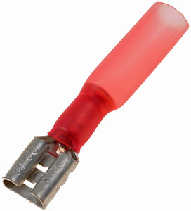 Red 10pk 22-18 Gauge Female Quick Weather Proof Disconnect .25