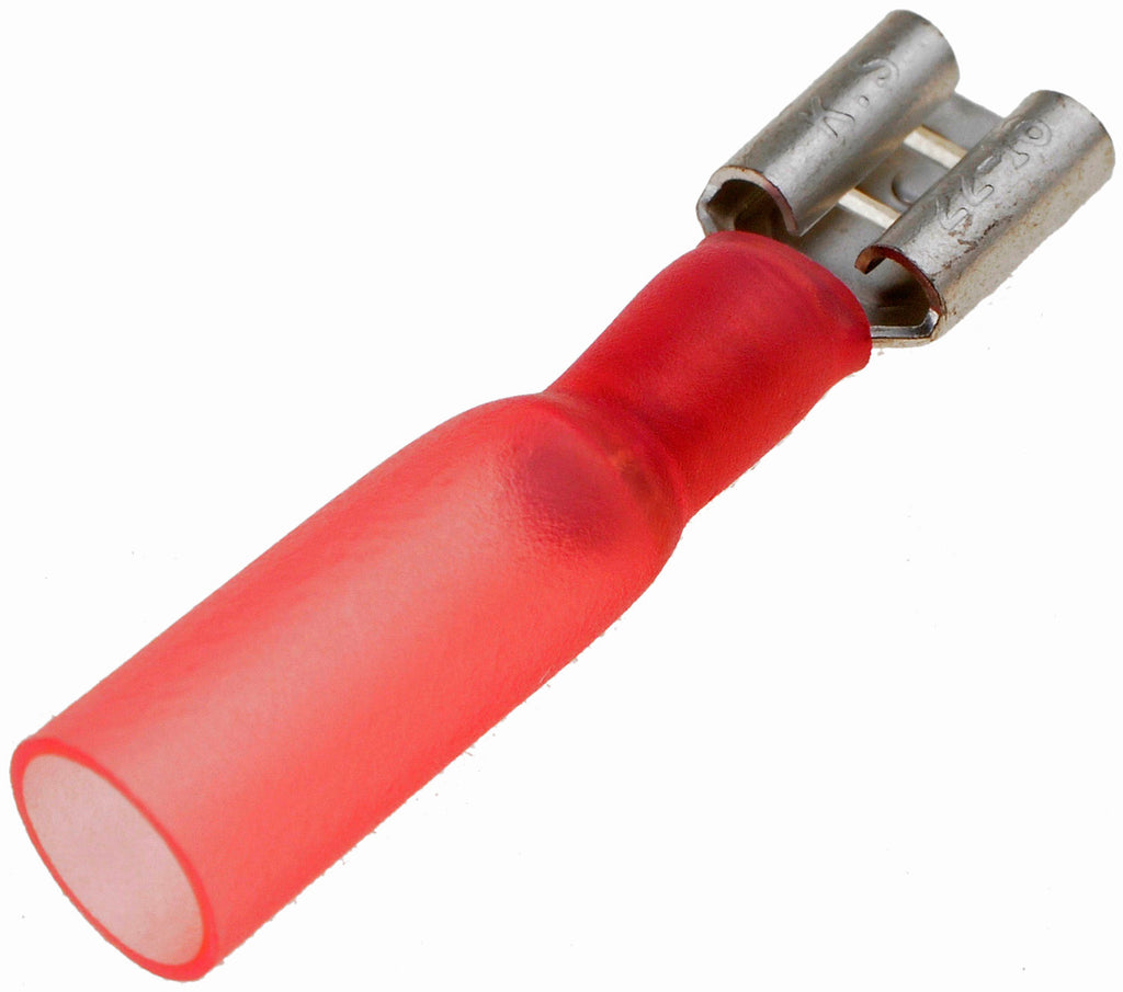 Red 10pk 22-18 Gauge Female Quick Weather Proof Disconnect .25
