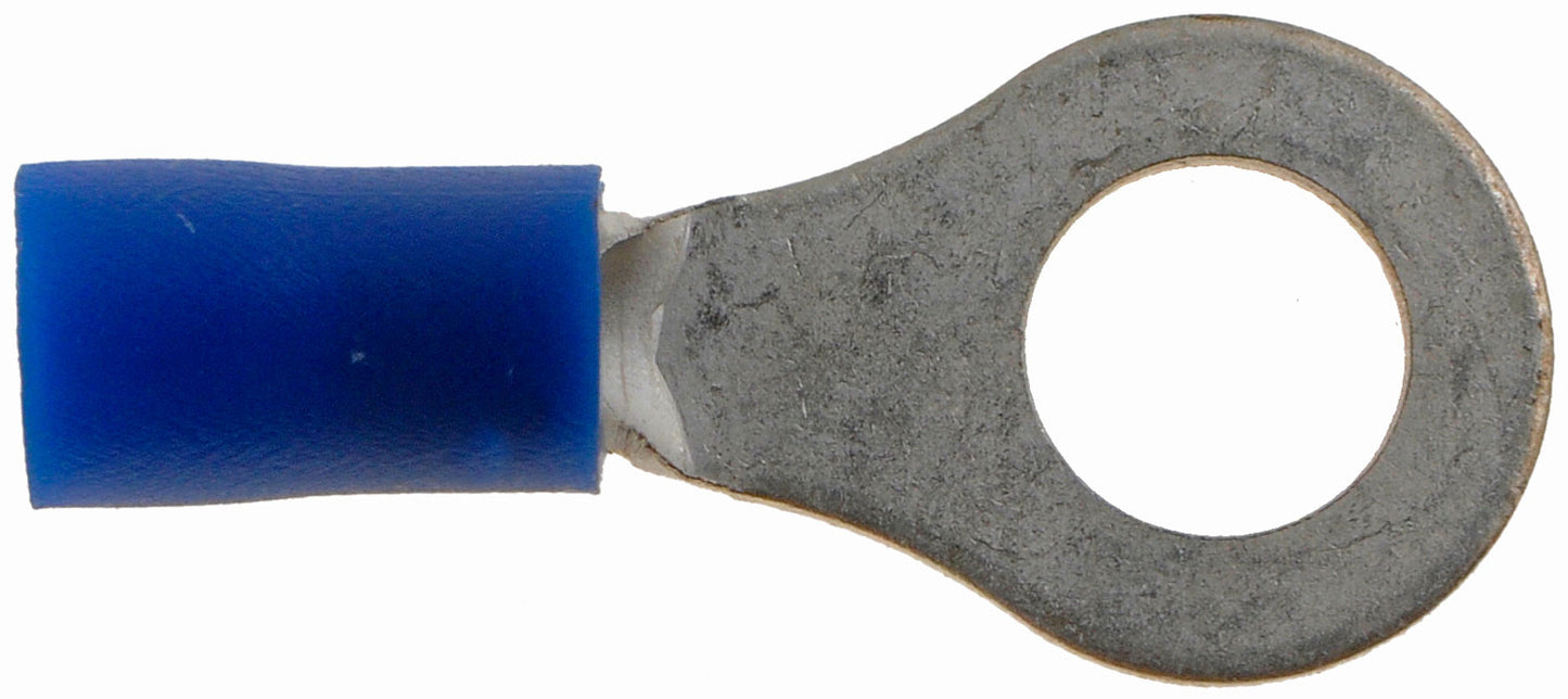 16-14 Gauge Ring Terminal, 1/4 In., Blue - Dorman# 638-207