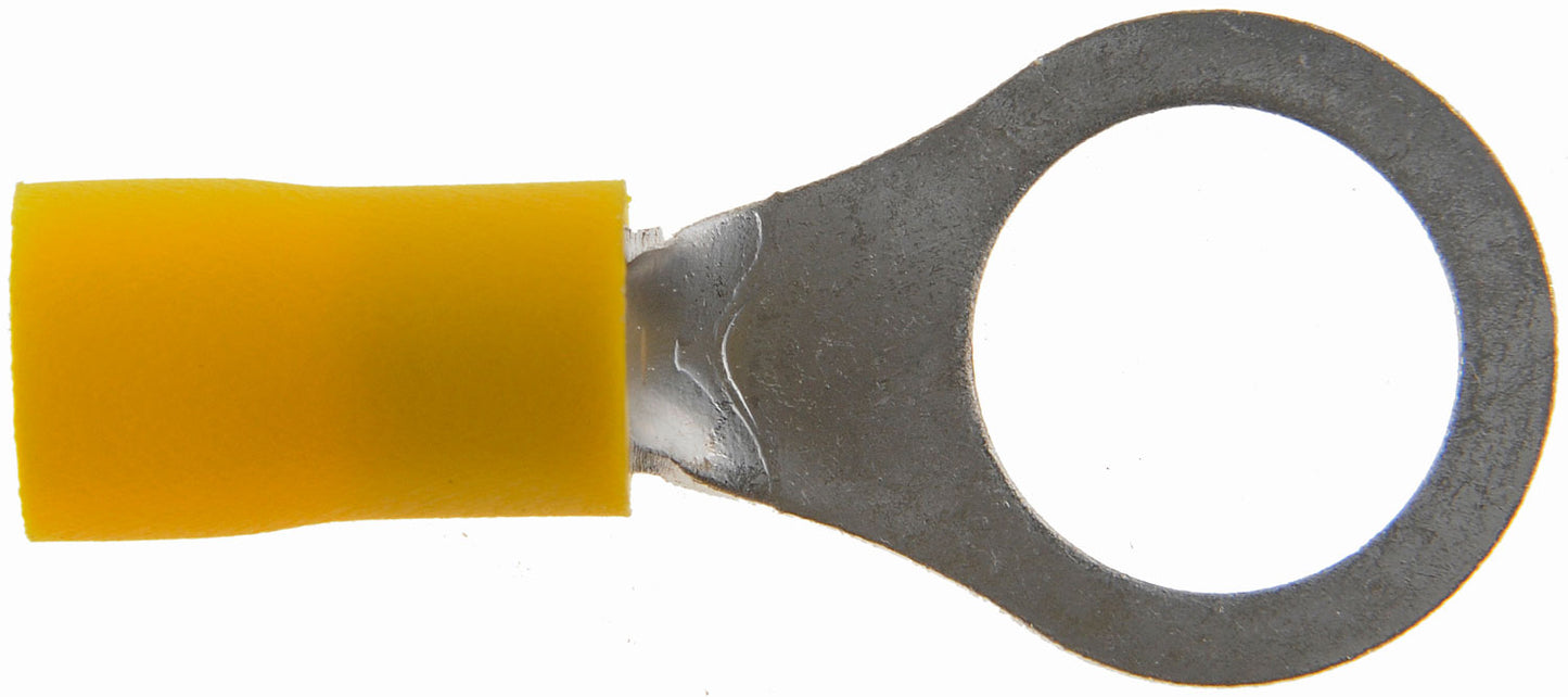 12-10 Gauge Ring Terminal, 3/8 In., Yellow - Dorman# 85413