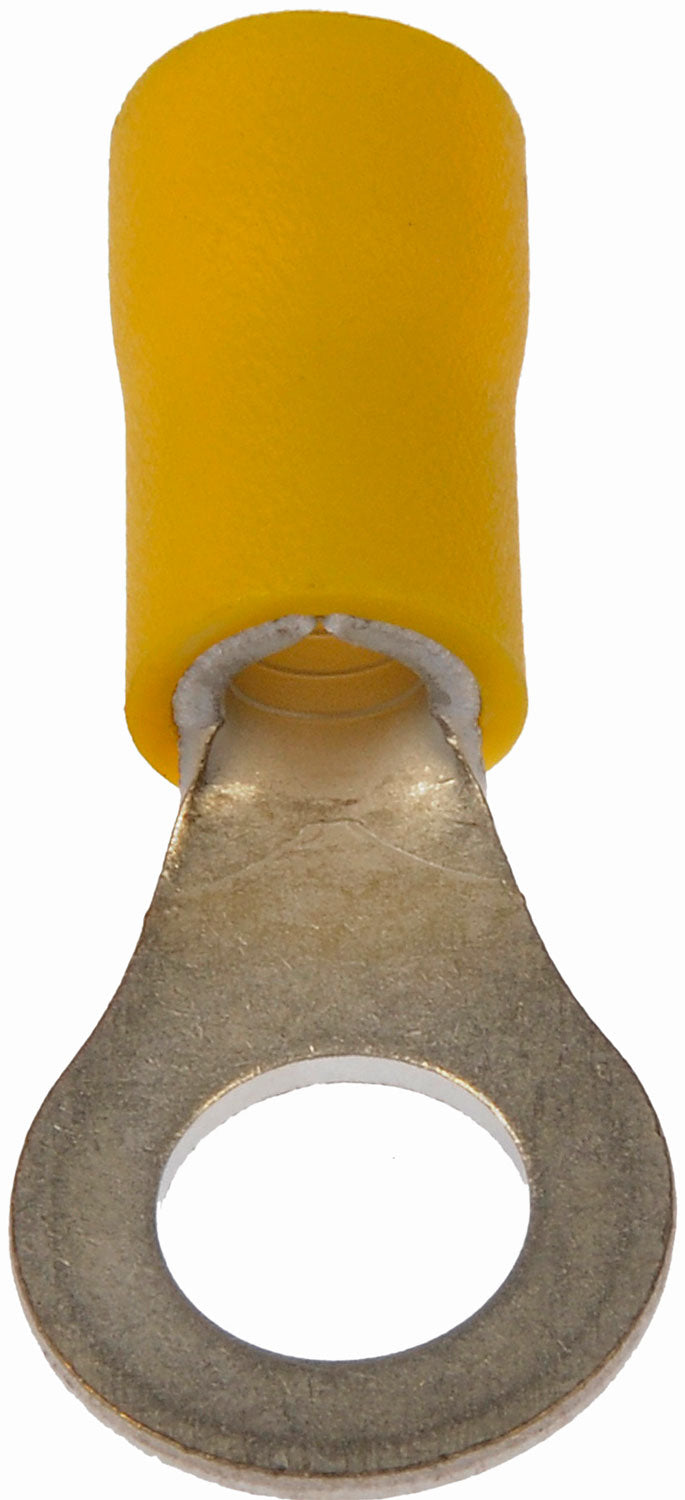 12-10 Gauge Ring Terminal, 1/4 In., Yellow - Dorman# 85415