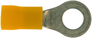 12-10 Gauge Ring Terminal, 1/4 In., Yellow - Dorman# 85415