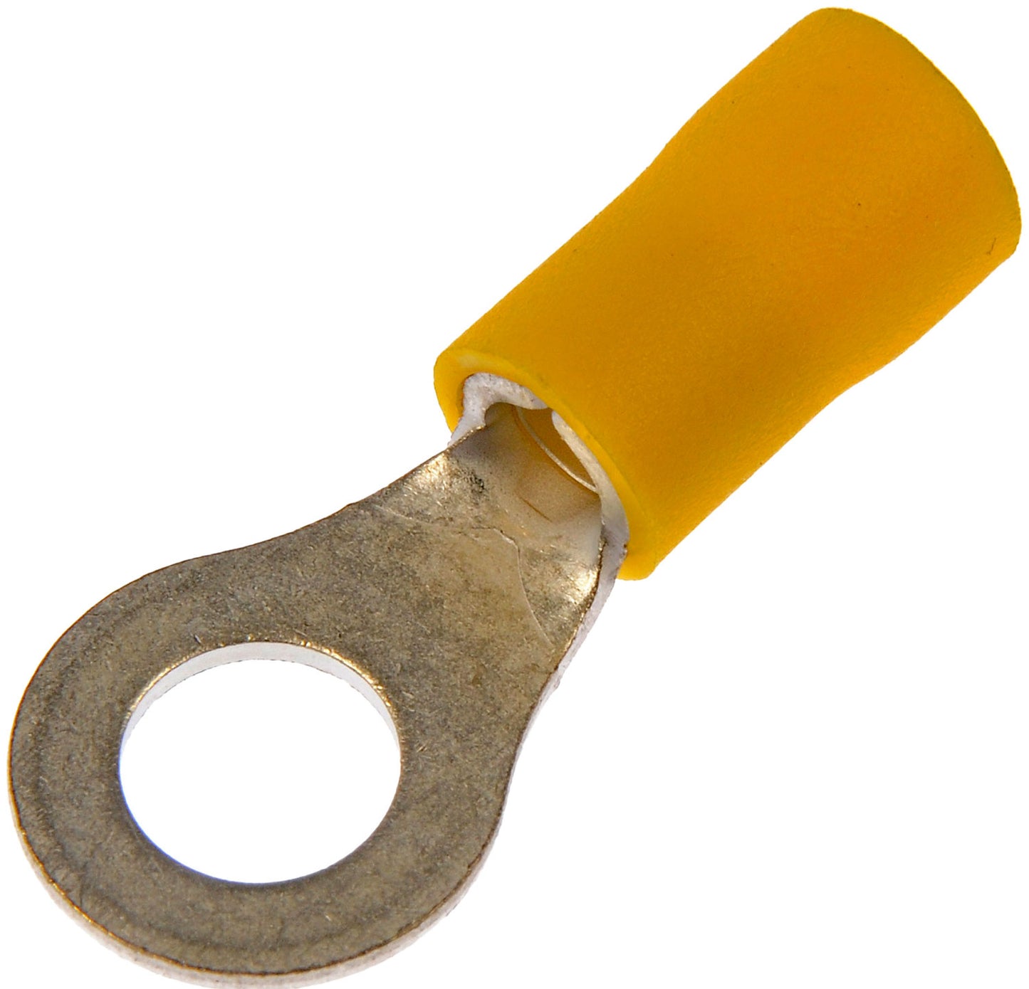 12-10 Gauge Ring Terminal, 1/4 In., Yellow - Dorman# 638-209