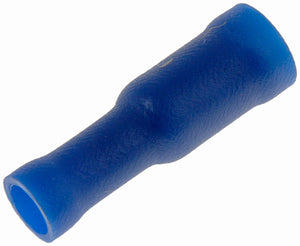 16-14 Gauge Female Bullet Connector, .157 In., Blue - Dorman# 638-245