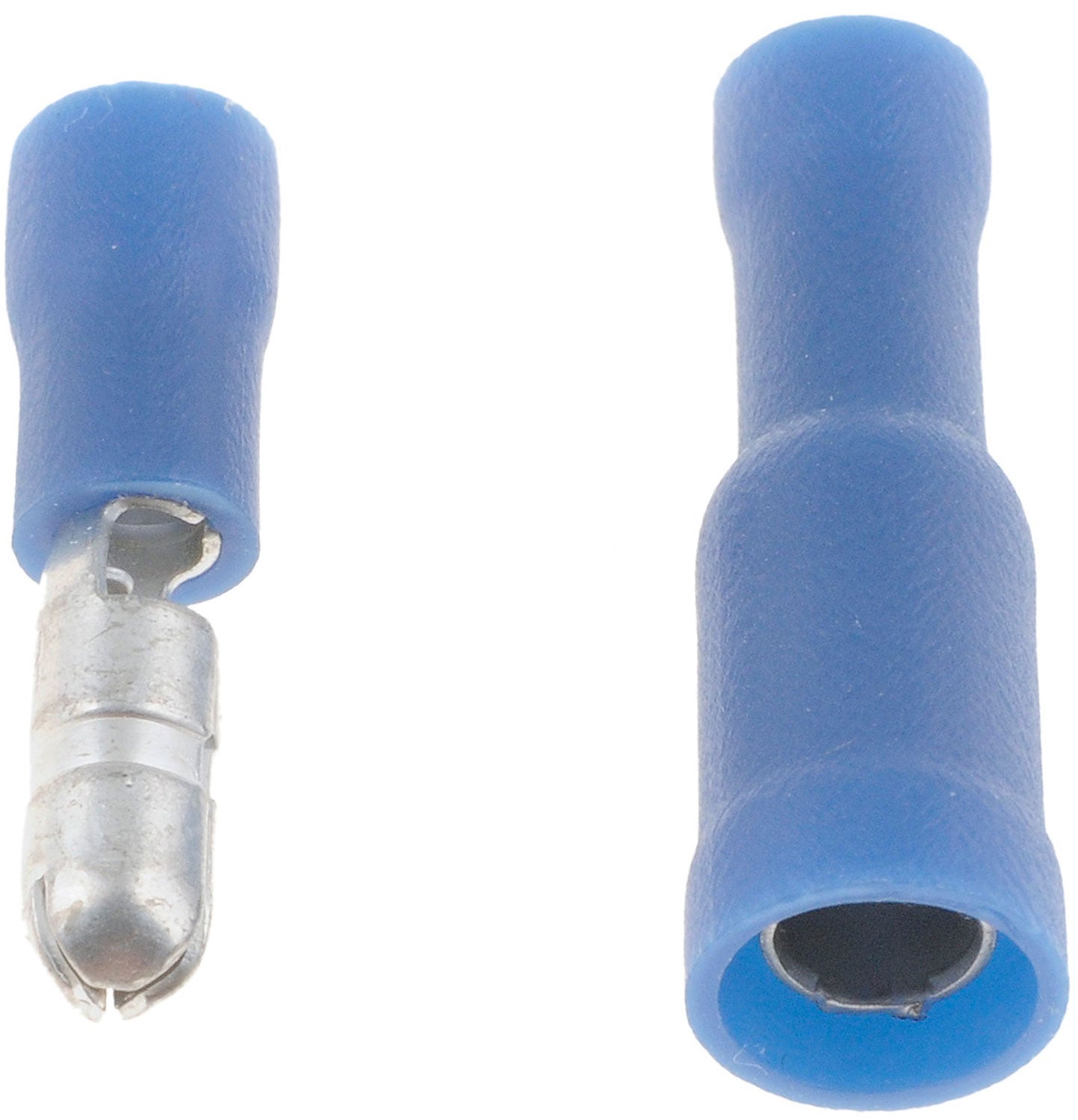 16-14 Gauge Male/Female Set Bullet Terminal, .157 In., Blue - Dorman# 85434