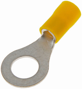 12-10 Gauge Ring Terminal, 5/16 In., Yellow - Dorman# 638-210