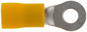 12-10 Gauge Ring Terminal, No. 8, Yellow - Dorman# 85444