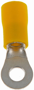 12-10 Gauge Ring Terminal, No. 8, Yellow - Dorman# 85444