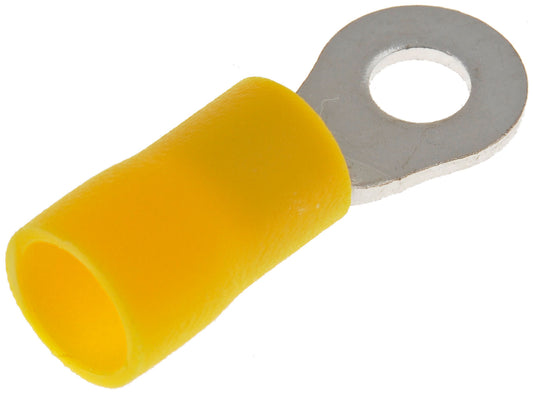 12-10 Gauge Ring Terminal, No. 8, Yellow - Dorman# 85444