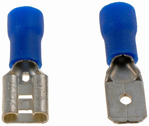 16-14 Gauge Male/Female Set Bullet Terminal, .250 In., Blue - Dorman# 85449