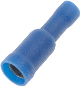 16-14 Gauge Female Bullet Connector, .188 In., Blue - Dorman# 85456