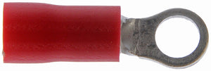 22-18 Gauge Ring Terminal, No. 6, Red - Dorman# 86411