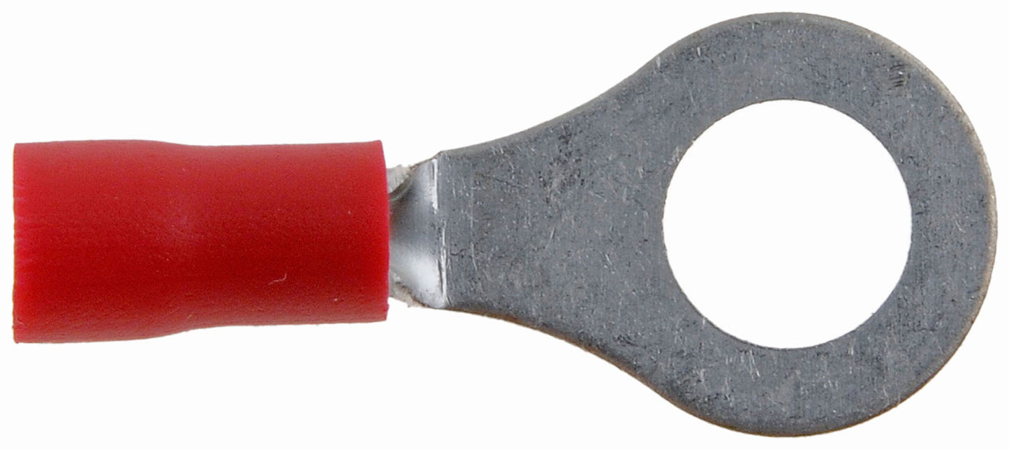 22-18 Gauge Ring Terminal, 1/4 In., Red - Dorman# 86413