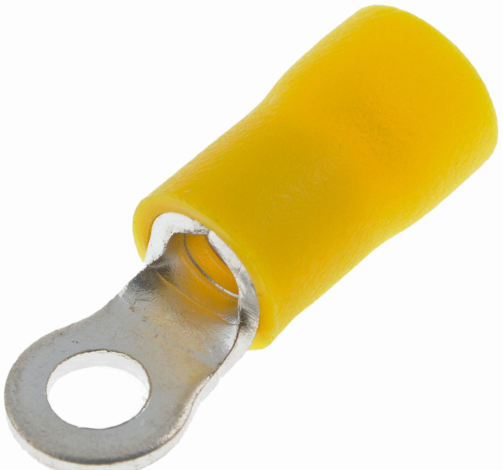 12-10 Gauge Ring Terminal, No. 6, Yellow - Dorman# 86416