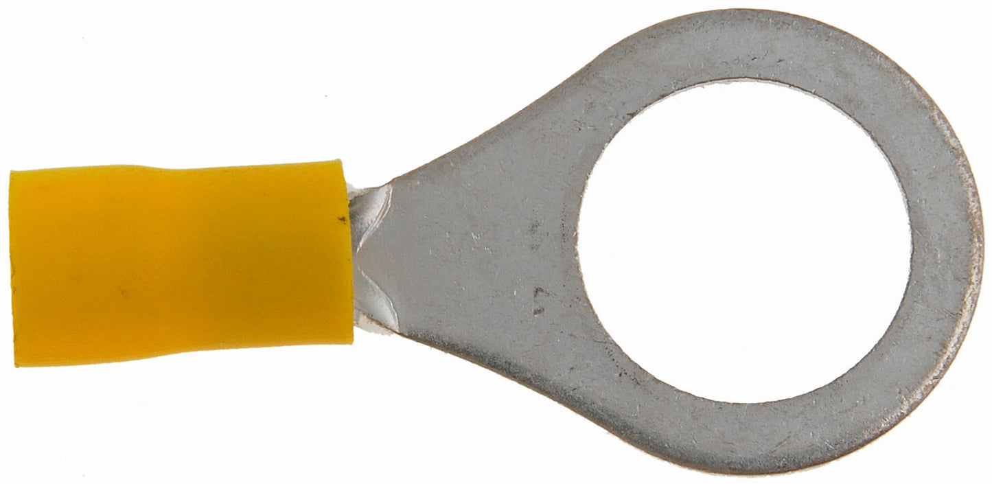 12-10 Gauge Ring Terminal, 1/2 In., Yellow - Dorman# 85518