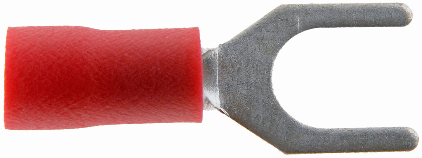 22-18 Gauge Spade Terminal, Stud Size: 10, Red - Dorman# 638-277