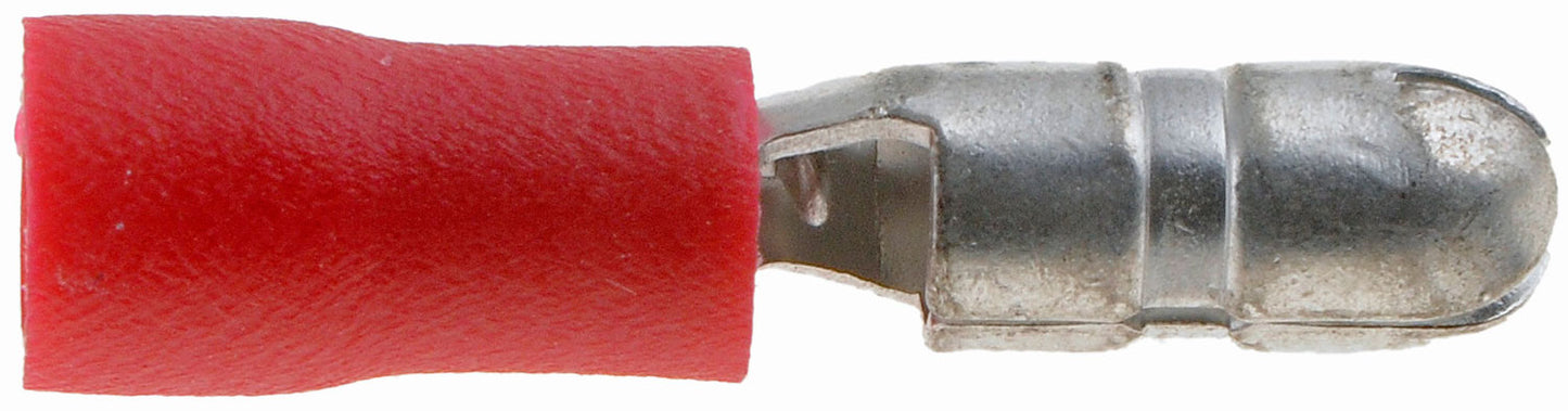 22-18 Gauge Male Bullet Terminal, .157 In., Red - Dorman# 86420