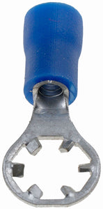 16-14 Gauge Star Ring Terminal, No. 10, Blue - Dorman# 86423