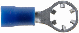 16-14 Gauge Star Ring Terminal, No. 10, Blue - Dorman# 86423