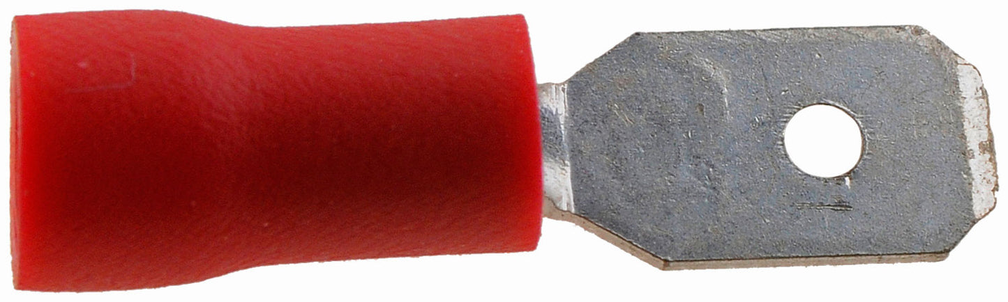 22-18 Gauge Male Disconnect, .187 In., Red - Dorman# 86426