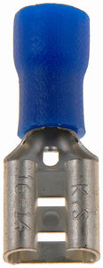 16-14 Gauge Female Slide Disconnect Terminal, .250 In., Blue - Dorman# 638-256