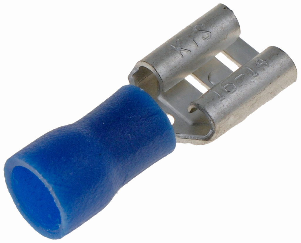 16-14 Gauge Female Quick Disconnect, .250 In., Value Pack, Blue - Dorman# 85496