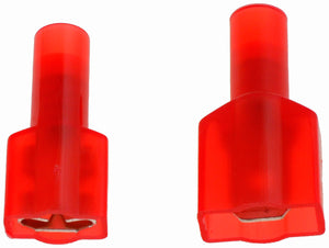 Red 22-18 Gauge Male/Female Set Insulated Quick Disconnect 0.25