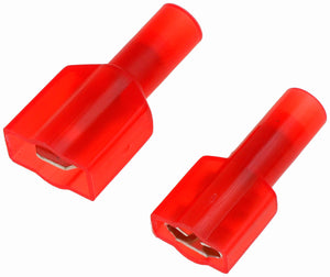 Red 22-18 Gauge Male/Female Set Insulated Quick Disconnect 0.25