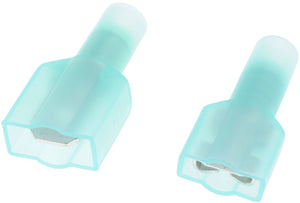 16-14 Gauge Blue Male/Fem Set Fully Insulated Quick Disc 0.25