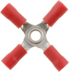 22-18 Gauge 4-Way Terminal, Red - Dorman# 86442