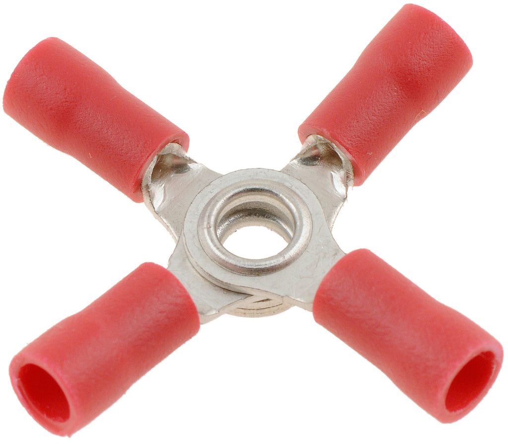 22-18 Gauge 4-Way Terminal, Red - Dorman# 86442