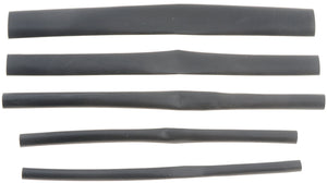 6 In. Black Assorted Widths Heat Shrink Tubing Polyolefin - Dorman# 85611