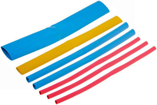 6 In. Assorted Colors And Widths Heat Shrink Tubing PVC - Dorman# 85686